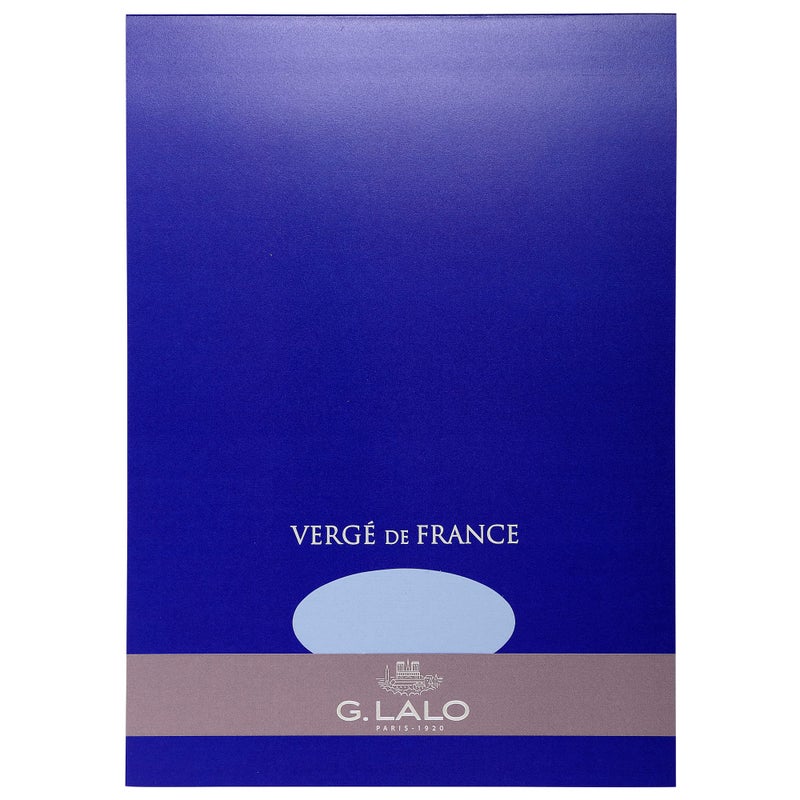Exacompta G. Lalo Verge De France Paper Pad, A4, 100 g - Blue, 50 Sheets - Image 1
